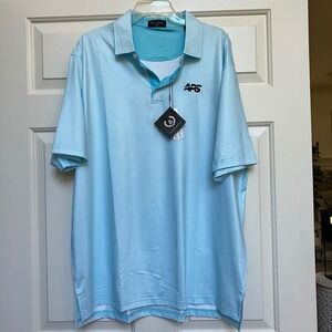 Byron Nelson DriWay XL Golf Polo Shirt Turquoise White APS Logo New‎ with Tags